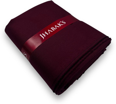 JHABAK'S Lycra Blend Solid Trouser Fabric