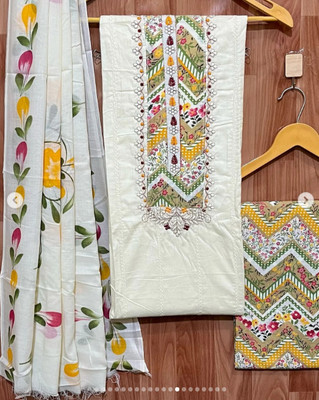 Vinayak fashoin Pure Cotton Floral Print, Printed, Self Design Salwar Suit Material