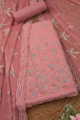 soch Organza Embroidered Salwar Suit Material