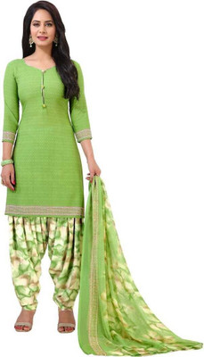 Krishani Creation Crepe Checkered Salwar Suit Material