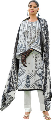 HouseOfCommon Pure Cotton Embroidered Salwar Suit Material