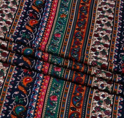 vasani Crepe Printed Kurta Fabric