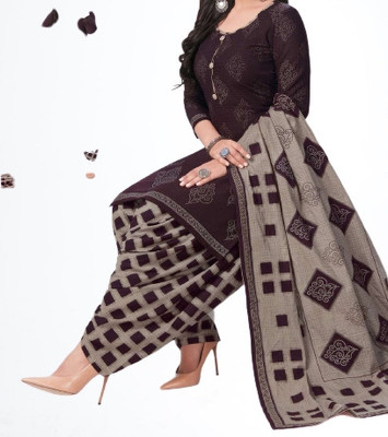 KurtiKo Crepe Printed Salwar Suit Material