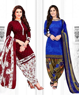 thira i Crepe Printed Salwar Suit Material