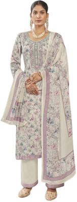 Soul Essence Wool Embroidered Salwar Suit Material