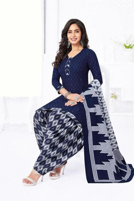 HouseOfCommon Crepe Printed Kurta & Patiyala Material