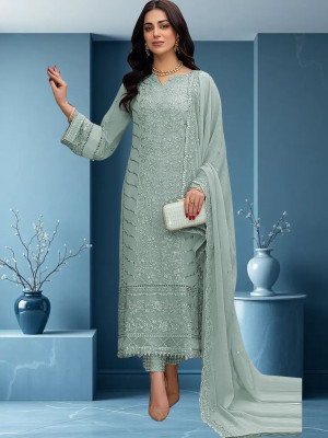 Amit Georgette Embroidered Salwar Suit Material