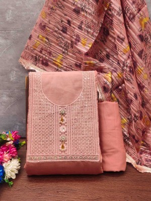 Krishani Creation Cotton Blend Self Design Kurta & Churidar Material