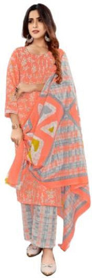 EverEthnic Pure Cotton Printed Salwar Suit Material