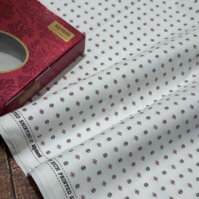 Raymond Pure Cotton Printed Shirt Fabric