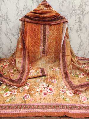VERCO Muslin Floral Print Salwar Suit Material