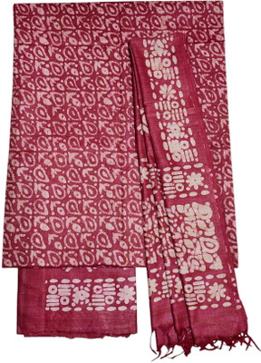 Ivikta Dupion Silk Printed Salwar Suit Material