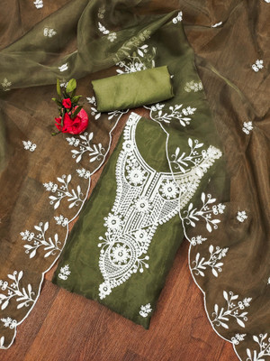 Kimisha Organza Embroidered Salwar Suit Material