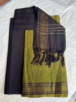 HEARTLOOM Pure Cotton Self Design Salwar Suit Material