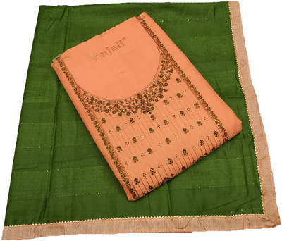 Soul Essence Pure Cotton Embroidered Salwar Suit Material