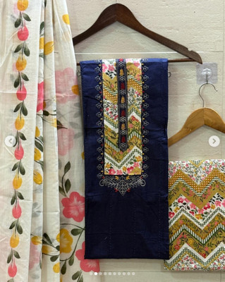 krishna boutique Pure Cotton Printed Salwar Suit Material