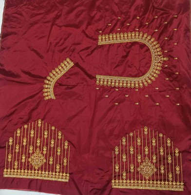 Vijaya Art Silk Embroidered Blouse Material