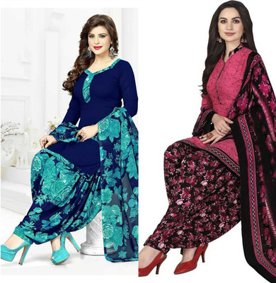 laxmi creation Crepe Printed Salwar Suit Material