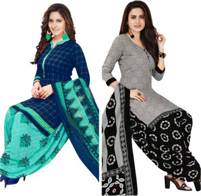 Ananya Fab Crepe Floral Print, Printed Salwar Suit Material