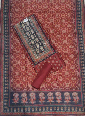 ADAB SAREES Chanderi Printed Salwar Suit Material