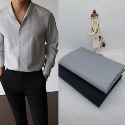 DHARMIKCREATION Polycotton Solid Shirt & Trouser Fabric