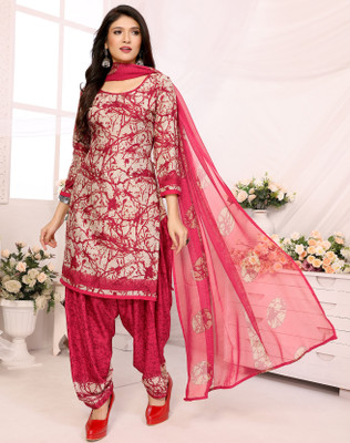 HouseOfCommon Crepe Printed Salwar Suit Material