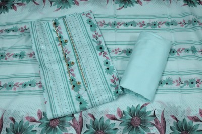 krishna boutique Pure Cotton Printed Salwar Suit Material
