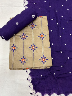 Drashti Creation Pure Cotton Embellished Salwar Suit Material