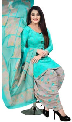 EverEthnic Cotton Blend Self Design Salwar Suit Material