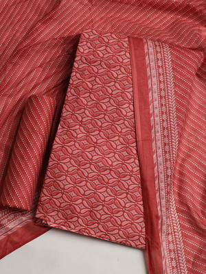 Meena Bazaar Cotton Blend Solid Salwar Suit Material