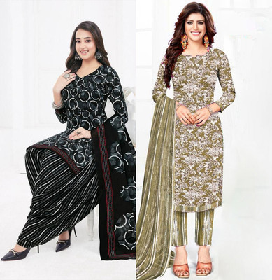 SEWDHAGA Crepe Self Design Salwar Suit Material