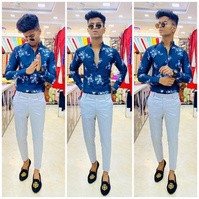 tmcretion Polycotton Printed Shirt & Trouser Fabric