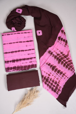 CRAFTWELL Pure Cotton Self Design Salwar Suit Material
