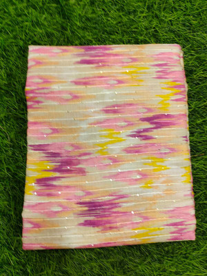 Chamunda art Muslin Floral Print Kurta Fabric