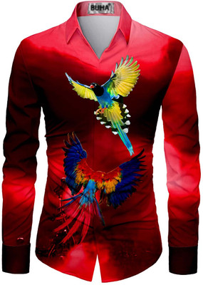BDR ENTERPRISE Cotton Blend Printed Shirt Fabric