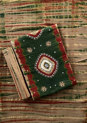 Drashti Creation Cotton Blend Embellished Salwar Suit Material