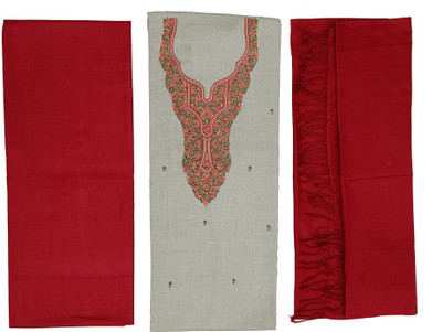 Sprha Wool Embroidered Salwar Suit Material