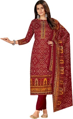 Rosniya Wool Printed Salwar Suit Material