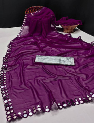 MAA TEXTILES Chiffon Solid Blouse Material