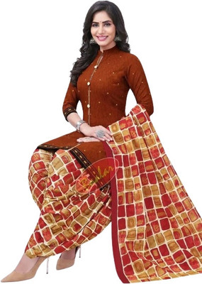 JESVI Crepe Solid Salwar Suit Material