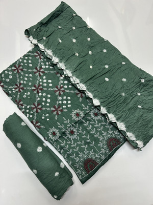 Drashti Creation Cotton Blend Embroidered Salwar Suit Material