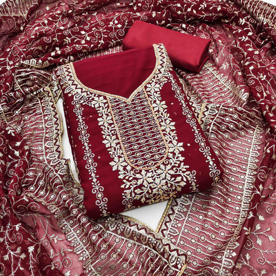 Kimisha Georgette Embellished Salwar Suit Material