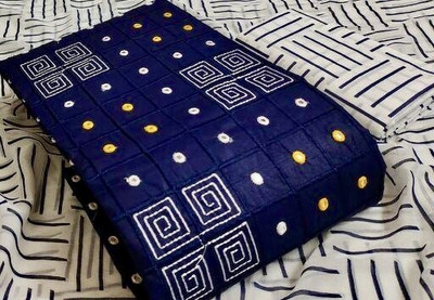 POOJATEXTILE Pure Cotton Printed Salwar Suit Material