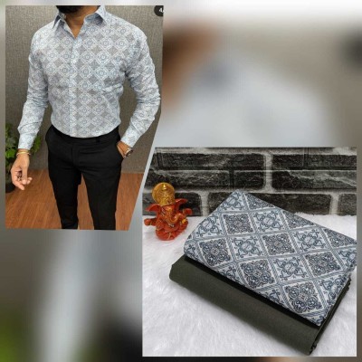 DHARMESH ENTERPRISE Cotton Blend Printed Shirt & Trouser Fabric