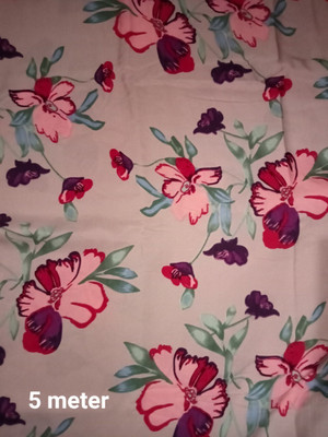 SKYVILLA Crepe Floral Print Kurta Fabric