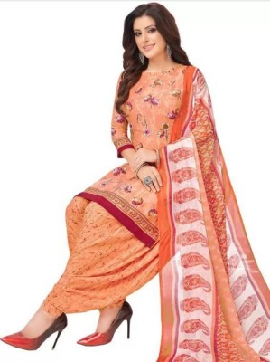 YASHIKA Crepe Solid, Floral Print, Printed, Geometric Print Salwar Suit Material