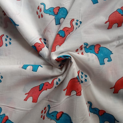 Navyas Fashion Pure Cotton Animal Print Multipurpose Running Fabric