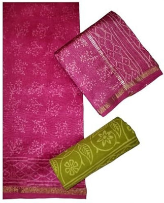 Eddika Chanderi Colorblock Salwar Suit Material