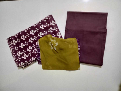 collectionsKB Cotton Linen Printed Kurta & Palazzo Material