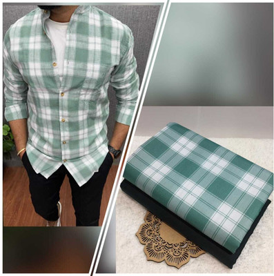 nilkanth Polycotton Checkered Shirt & Trouser Fabric
